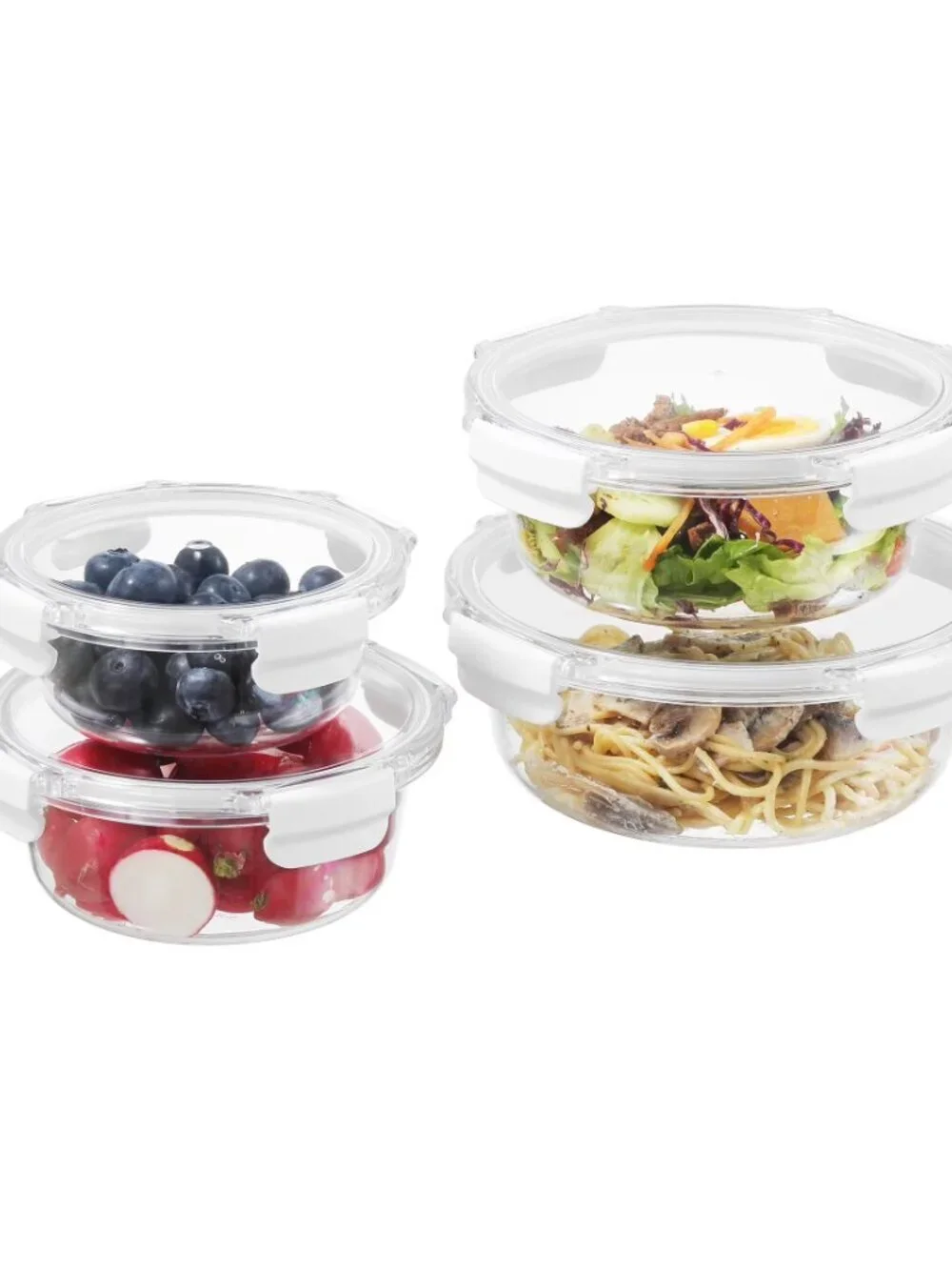 Better Homes & Gardens 6-Piece NESTING Melamine Serving Bowl Set With Lids ~ NWT